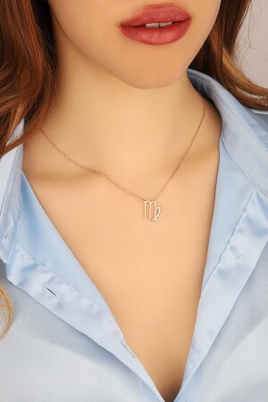 Women's Rose Virgo 925 Sterling Silver Necklace KLLB000257 - Lia Berto