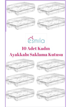 Women's Shoe Storage Box Set of 10 Fenomen - Esmila