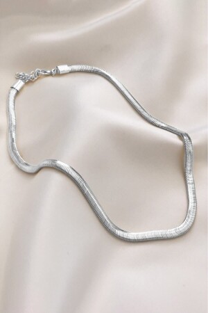 Women's Silver Color Italian Chain Necklace Does Not Fade Color Gold Plated - Jenny Daphne