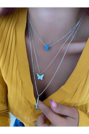 Women's Silver Necklace - Monalisa