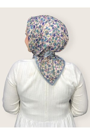 WOMEN'S SOFT COLORED FLORAL PATTERNED COTTON SCARF - Locella
