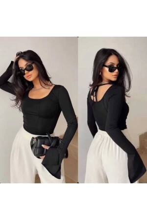 Women's Spanish Sleeve Basic Crop Top - Yossun