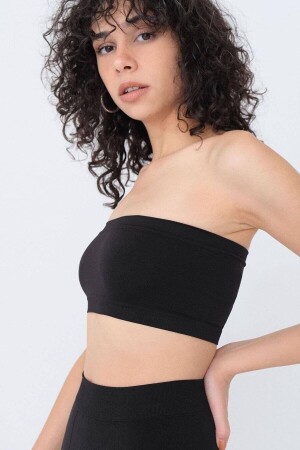 Women's Strapless Seamless Crop Bustier - Asfa Moda