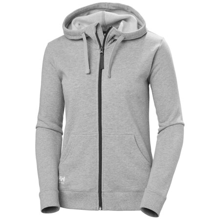 Women's sweatshirt HELLY HANSEN W Classic Zip Hoodie, gray - Helly Hansen workwear