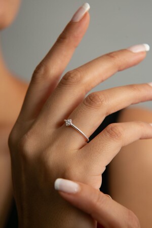 Women's Twist Model 925 Sterling Silver Ring - Elika Silver