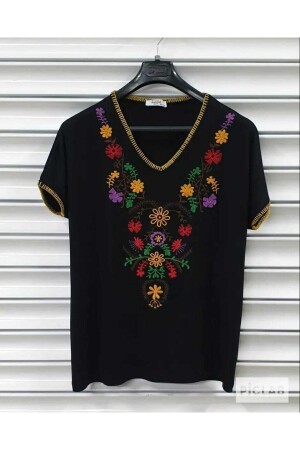 Women's Viscose Blouse Embroidered - Esina