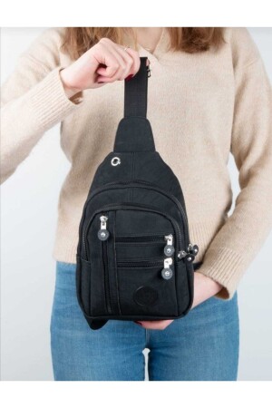 Women's Waterproof Crinkle Fabric Body Bag & Chest Strap Bag - Öntan