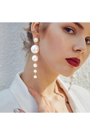 Women's White Pearl Earrings - Hosbutik