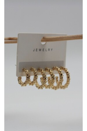 Women's Wicker Gold 6-Piece Earring Set - Monalisatoka