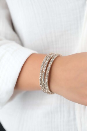 WOMEN'S WOUNDED NECKLACE AND BRACELET ZIRCON STONE WATERWAY BRACELET - Jackferrero