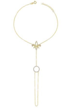 Women's Yellow Gold Plated Lily Flower 925 Sterling Silver Shahmaran - Lia Berto