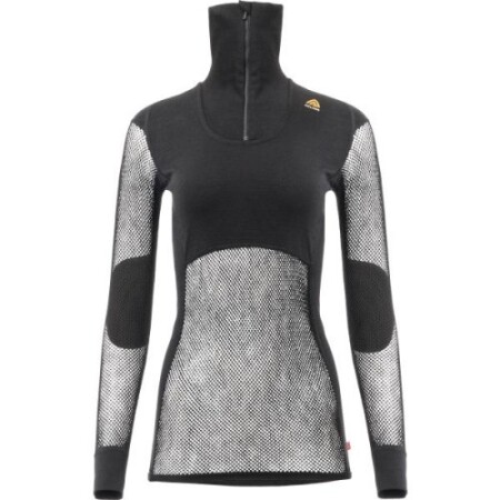 Women's zip-up sweater Aclima WN Polo, black, size XS - 123 - Aclima