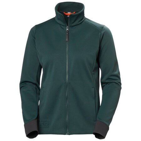 Women's zip-up sweater HELLY HANSEN W Tech Midlayer, green - Helly Hansen workwear