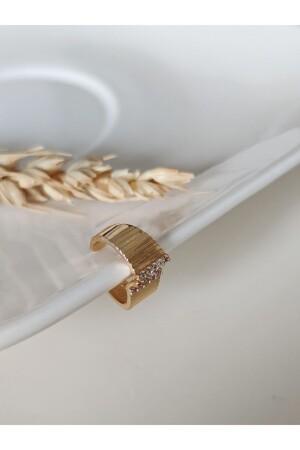 Women's Zircon Stone Zigzag Earcuff Cartilage Earrings - Su Perisi Taki Bijuteri