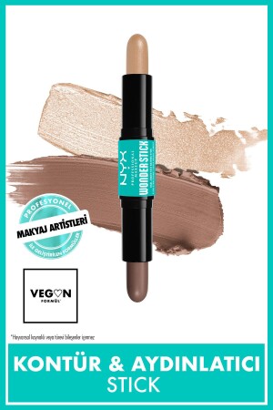 Wonder Stick Double Sided Cream Contour and Highlighting Stick - Fair - Nyx Professional Makeup