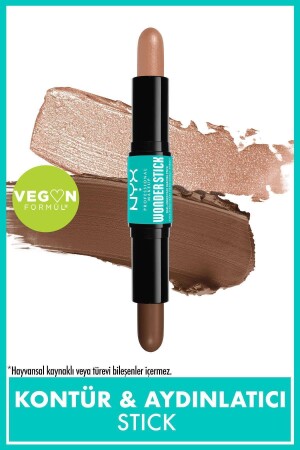 Wonder Stick Double Sided Cream Contour & Highlighting Stick - Medium - Nyx Professional Makeup