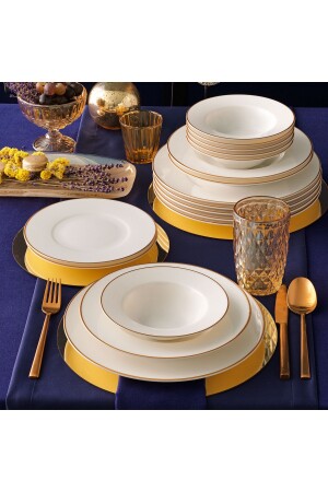 Wonderful 26 Piece Bone Dinner Set for 6 People - 29 PR. 000000000000GBSH26YT29 - Güral Porselen