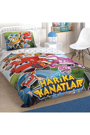 Wonderful Wings Super Team Cotton Duvet Cover Set 000000001000043021 - Taç
