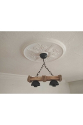 Wood Ahşap Avize 2 Li Halatlı Avize Rustik AV2Lİ - benline