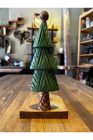 Wood Carved Napkin Holder Paper Roll Towel Holder (Pine Tree Pattern) - Shopkutuk