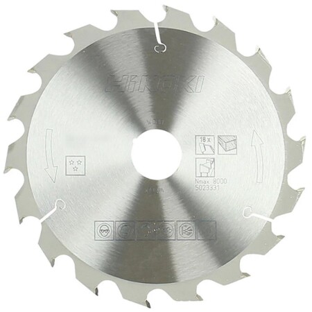 Wood cutting disc HiKOKI 165x30mm Z18 - HiKOKI Accessories
