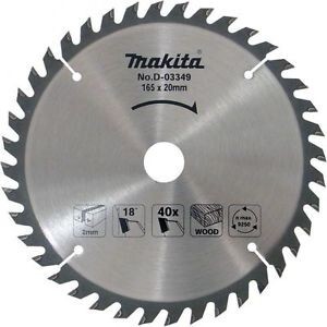 Wood cutting disc MAKITA 165x20x2.0mm 40T 18° 5603R 5604R - Makita Accessories