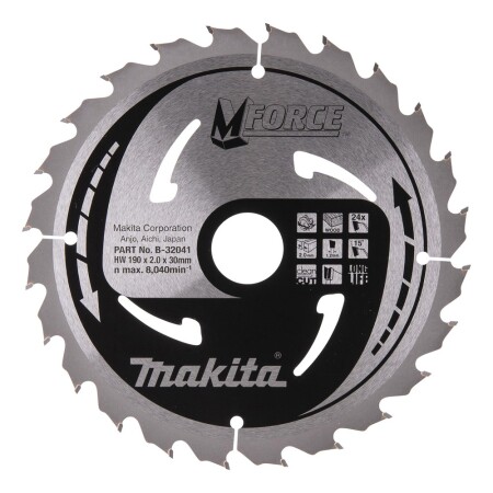 Wood cutting disc MAKITA 190x30x2.0mm 24T - Makita Accessories
