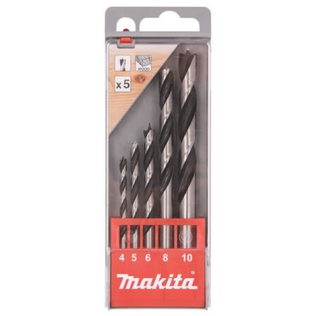 Wood drill bit set MAKITA, 5 pieces - Makita Accessories
