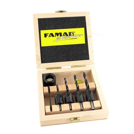 Wood drill bit set with countersink FAMAG - Famag