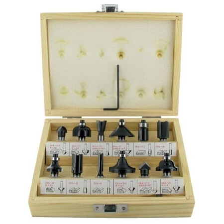 Wood milling cutter set HiKOKI, 12 pcs. - HiKOKI Accessories