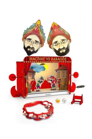 Woodact Hacivat Ve Karagöz Drama Oyun Sahnesi & Gece Lambası karagozhacivat - Design OTTO
