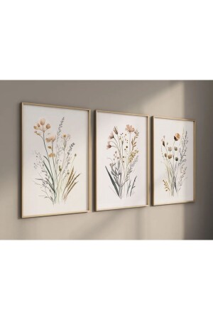 Wooden 3-Piece Framed Decorative Painting - Woodhomeworks