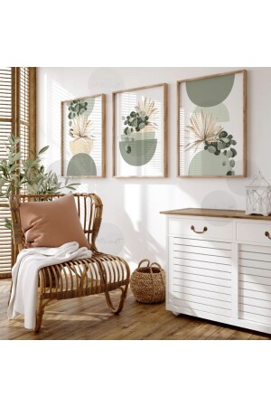 Wooden 3-Piece Framed Decorative Painting - Woodhomeworks