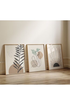 Wooden 3-Piece Framed Decorative Painting - Woodhomeworks