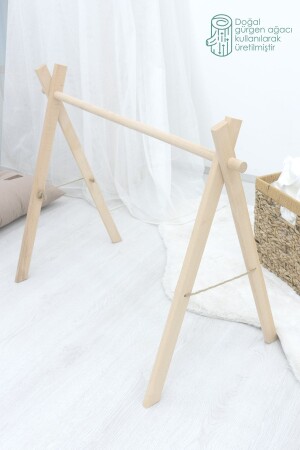 Wooden Baby Exercise Equipment, Playground, Wooden Activity Equipment, Natural Series (TOYS NOT INCLUDED) ZG949 - mordesign