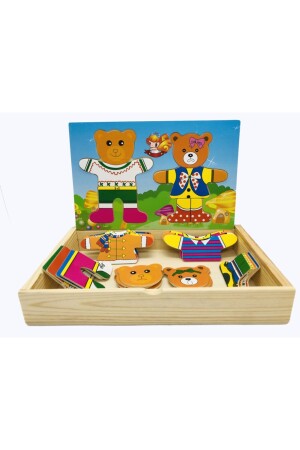 Wooden Bear Dress Up Game 32 Pieces TB05 - TOYS&TOYS