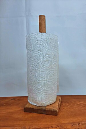 Wooden Beech Paper Towel Holder- - Alyones