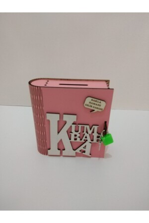 Wooden Book-Looking Decorative Piggy Bank - Ahşap Aksesuar