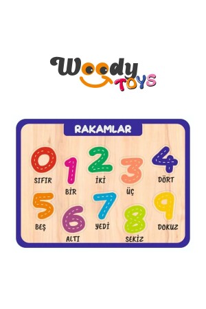 Wooden Children's Bultak Puzzle Jigsaw Numbers - Woody Toys