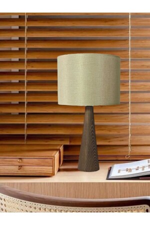 Wooden Conical Body Design Lampshade Fabric Head Powder AAG999AH010 - Art&Gift
