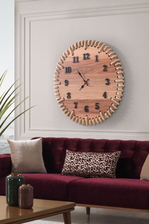Wooden Decorative Large Wall Clock(60*60 CM) PRA-2104087-5827 - Genel Markalar