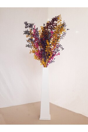 Wooden Decorative Vase - Flower - Pampas Vase - White - Ekinokshome