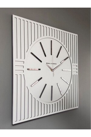 Wooden Decorative Wall Clock with Mirror Numerals 40 Cm PA1 - harika crown