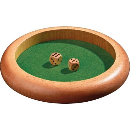 Wooden dice tray Philos, 22cm - Philos