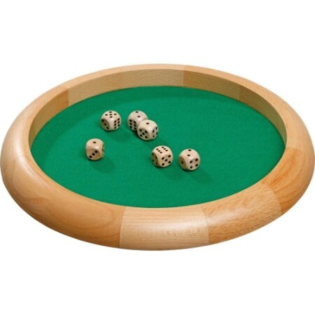 Wooden dice tray Philos, 30cm - Philos
