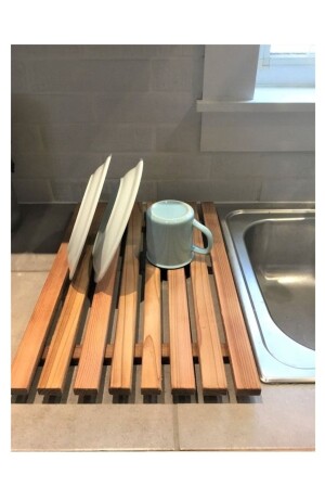 Wooden Dish Rack 100% Pine Kitchen Plate Rack Dish Rack - Genel Markalar