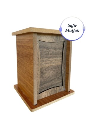 Wooden Dispenser Napkin Holder Desktop Dispenser For Cafe-Restaurant-Hotel-Home - Safir Ahşap