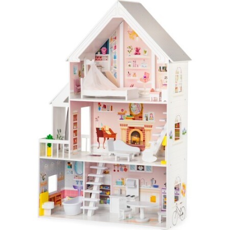 Wooden dollhouse Eco Toys Powder Mansion - Eco Toys