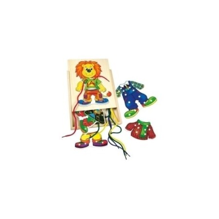 Wooden dress-up, Dress up the lion, 3+ - Bino