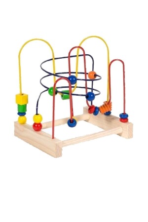 Wooden Educational And Intelligence Coordination Beaded Spiral Toy Beaded Maze Game Large Size 5815 - aydede ahşap
